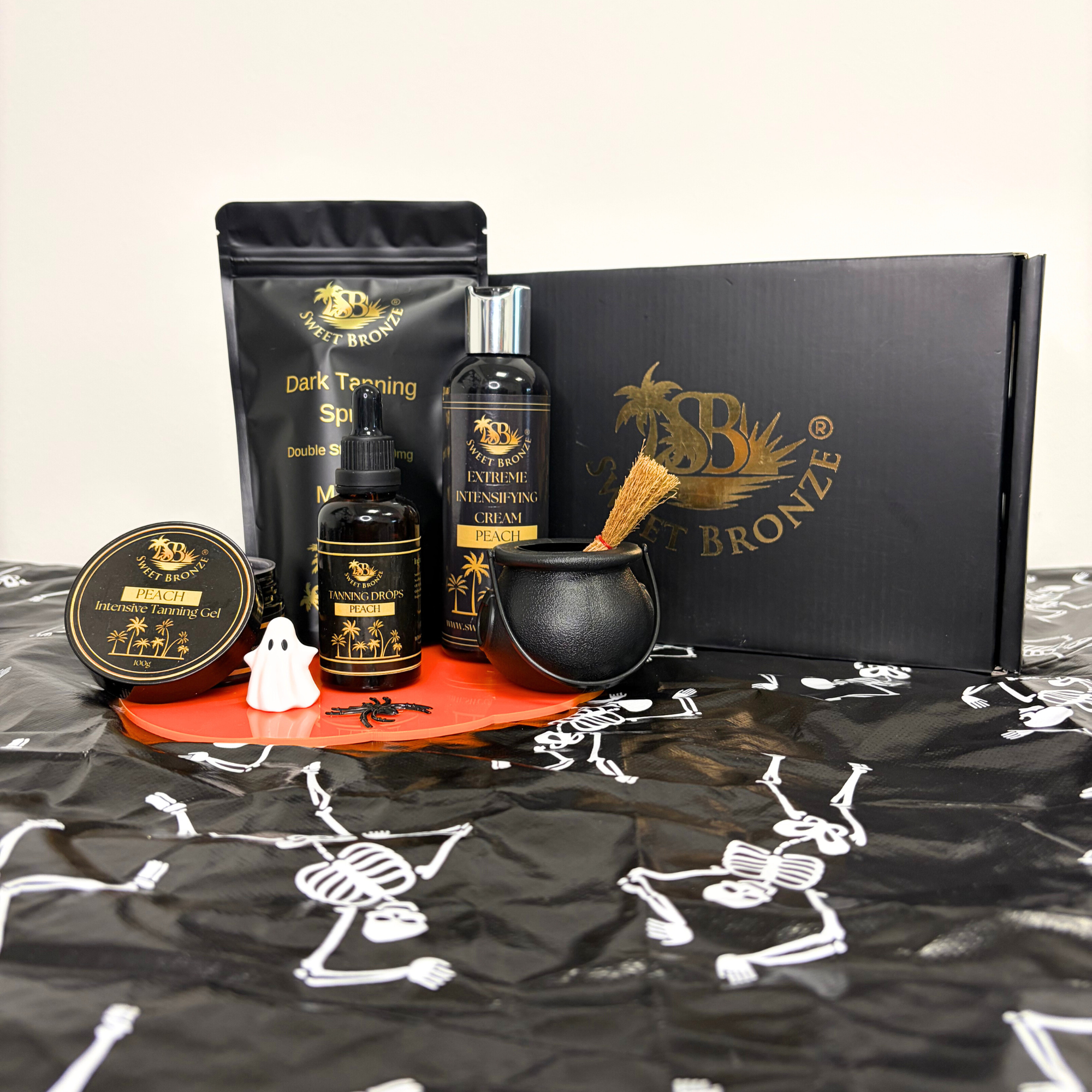 Halloween Bundle with Tanning Gel, Tanning Cream, Tanning Oil and Tanning Spray