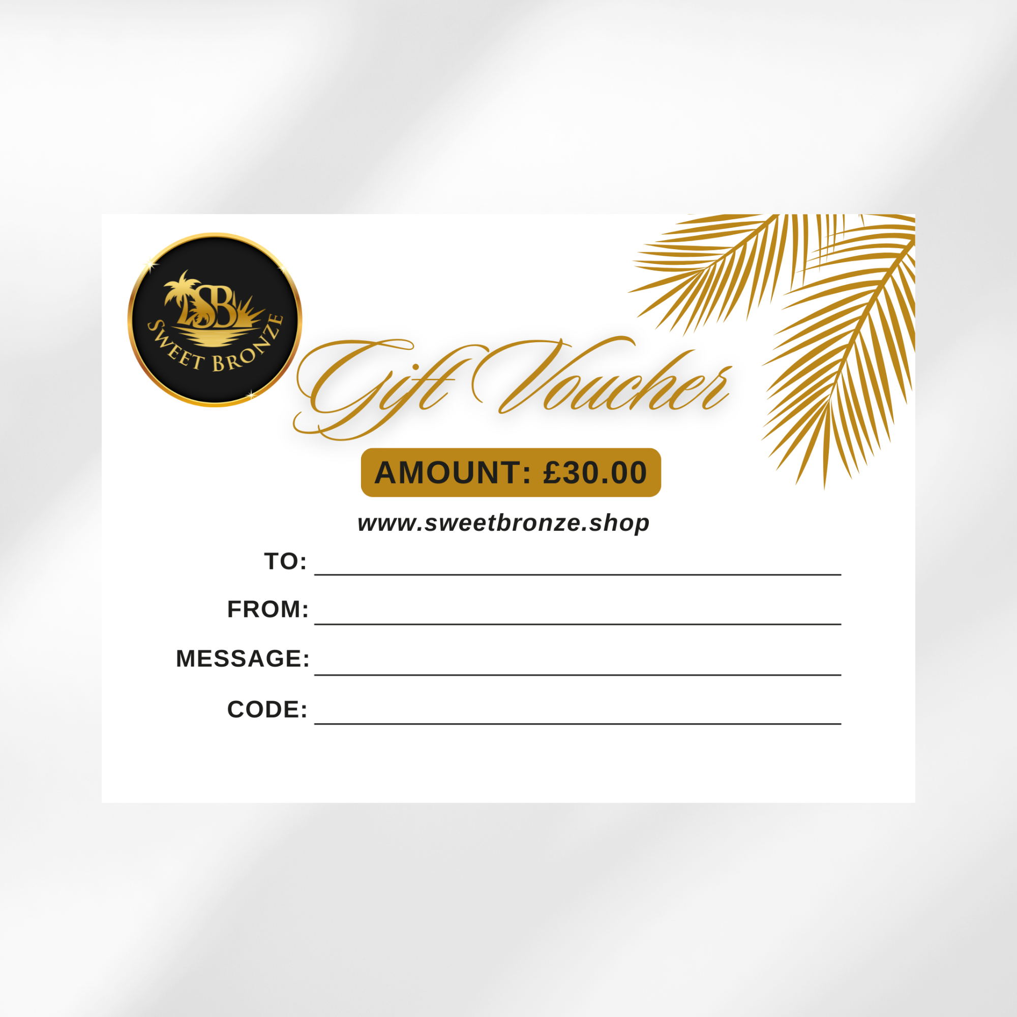 Sweet Bronze® Gift Card