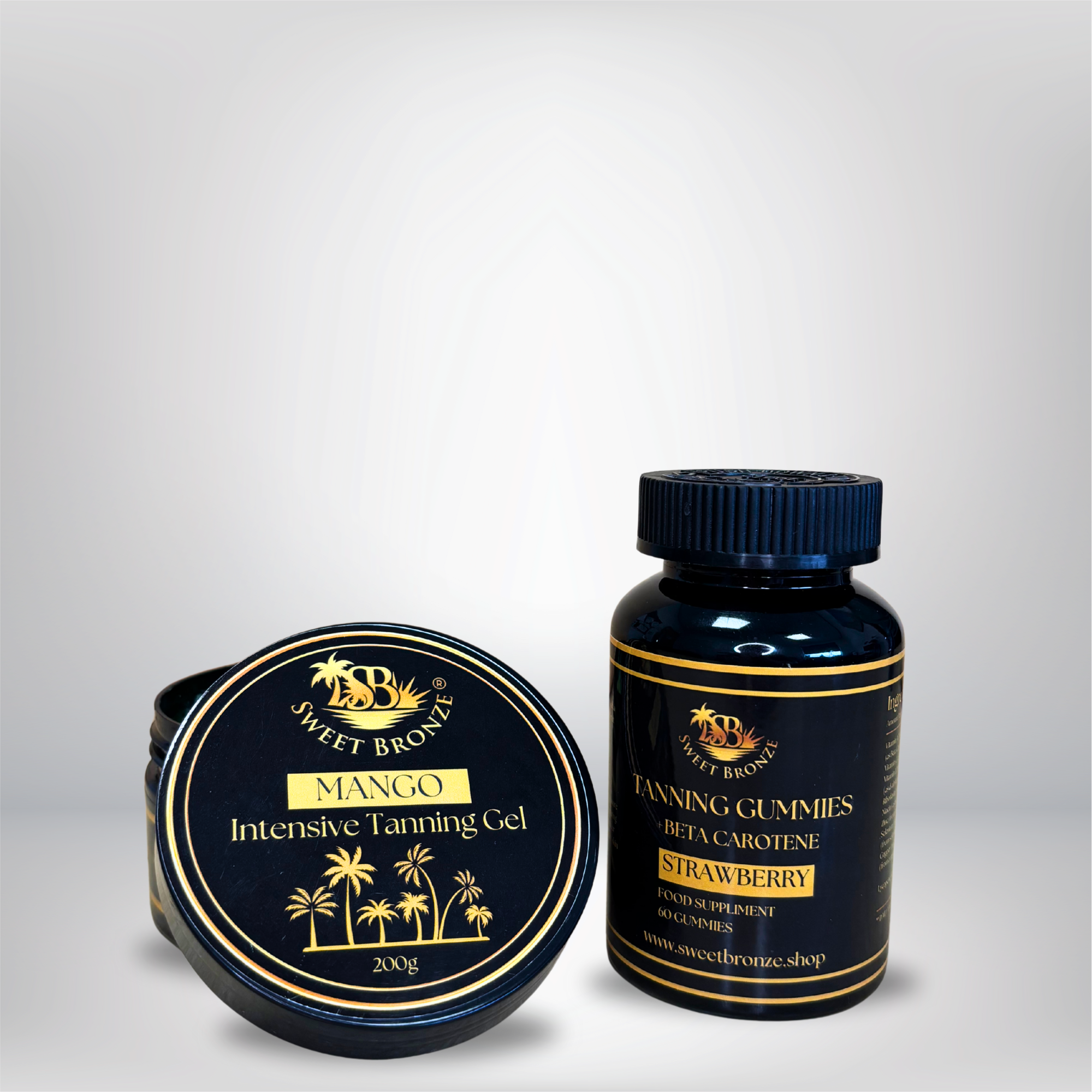 Tanning Gummies and Intensive Tanning Gel Duo